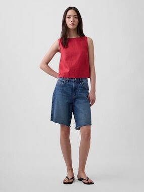 GAP linen blend tank large tall